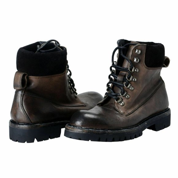 Dolce & Gabbana Men\'s Leather Military Boots Shoes main image 7